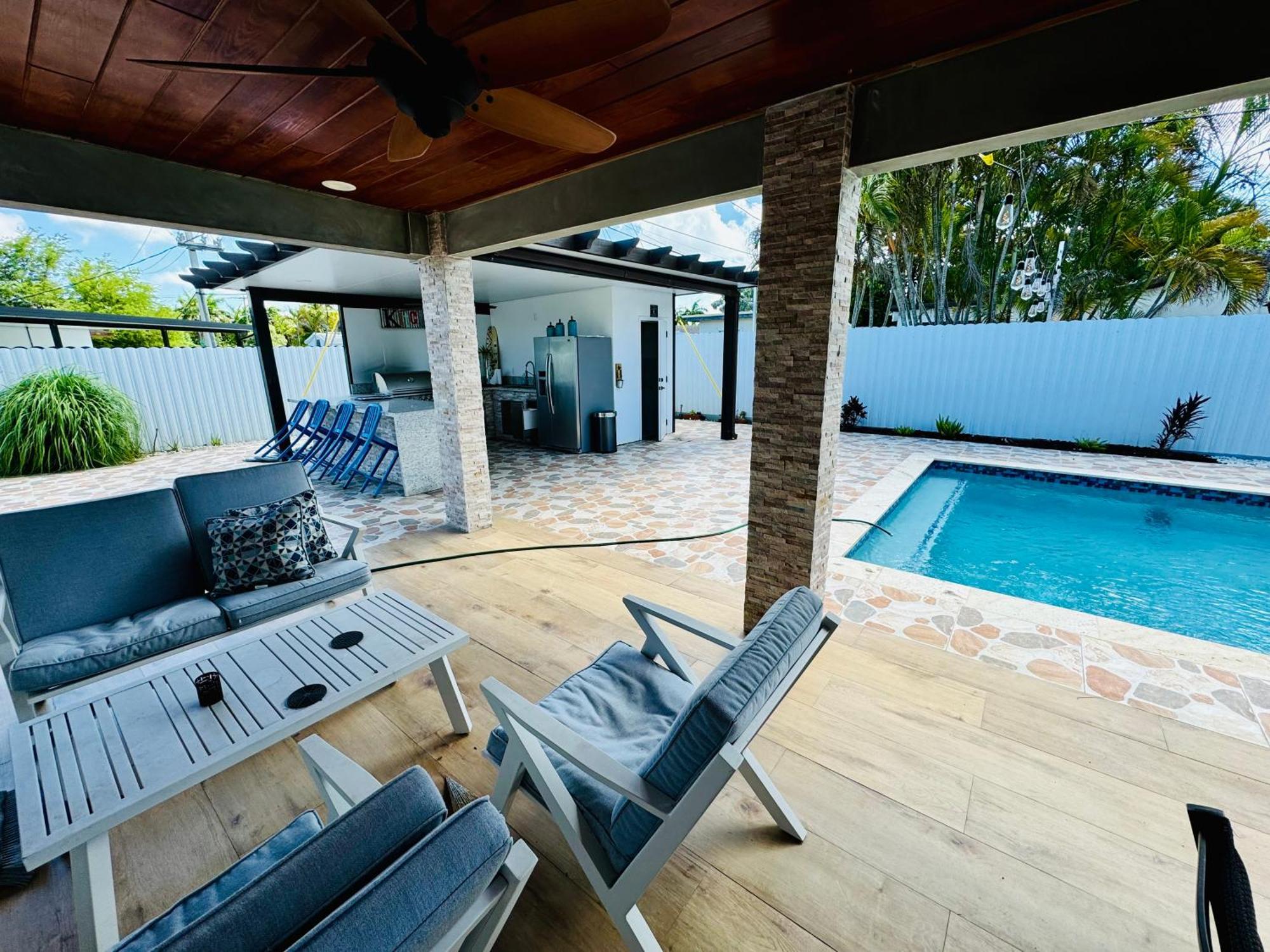 Heated Pool Hot Tub Miami Villa Exteriör bild