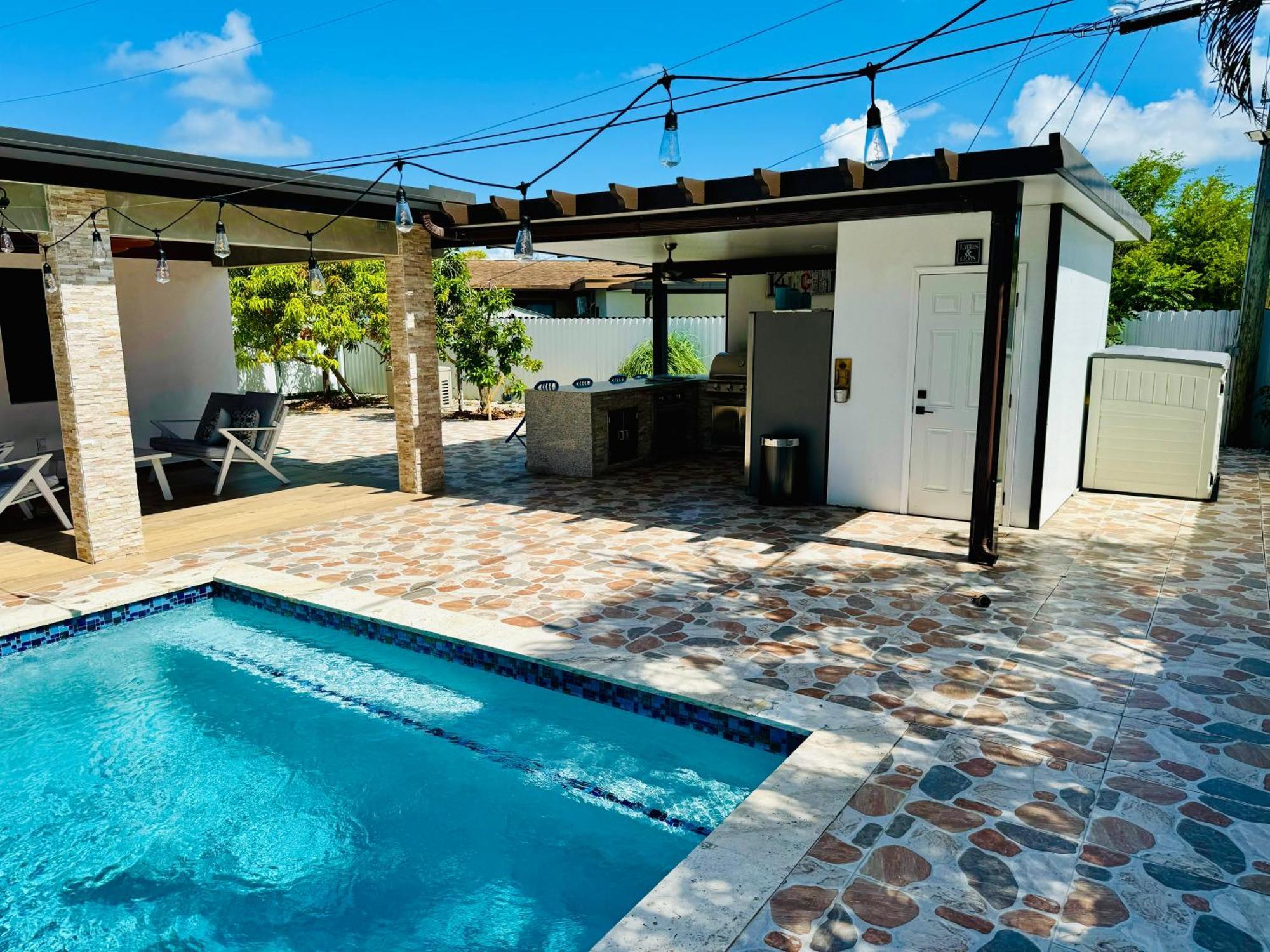 Heated Pool Hot Tub Miami Villa Exteriör bild